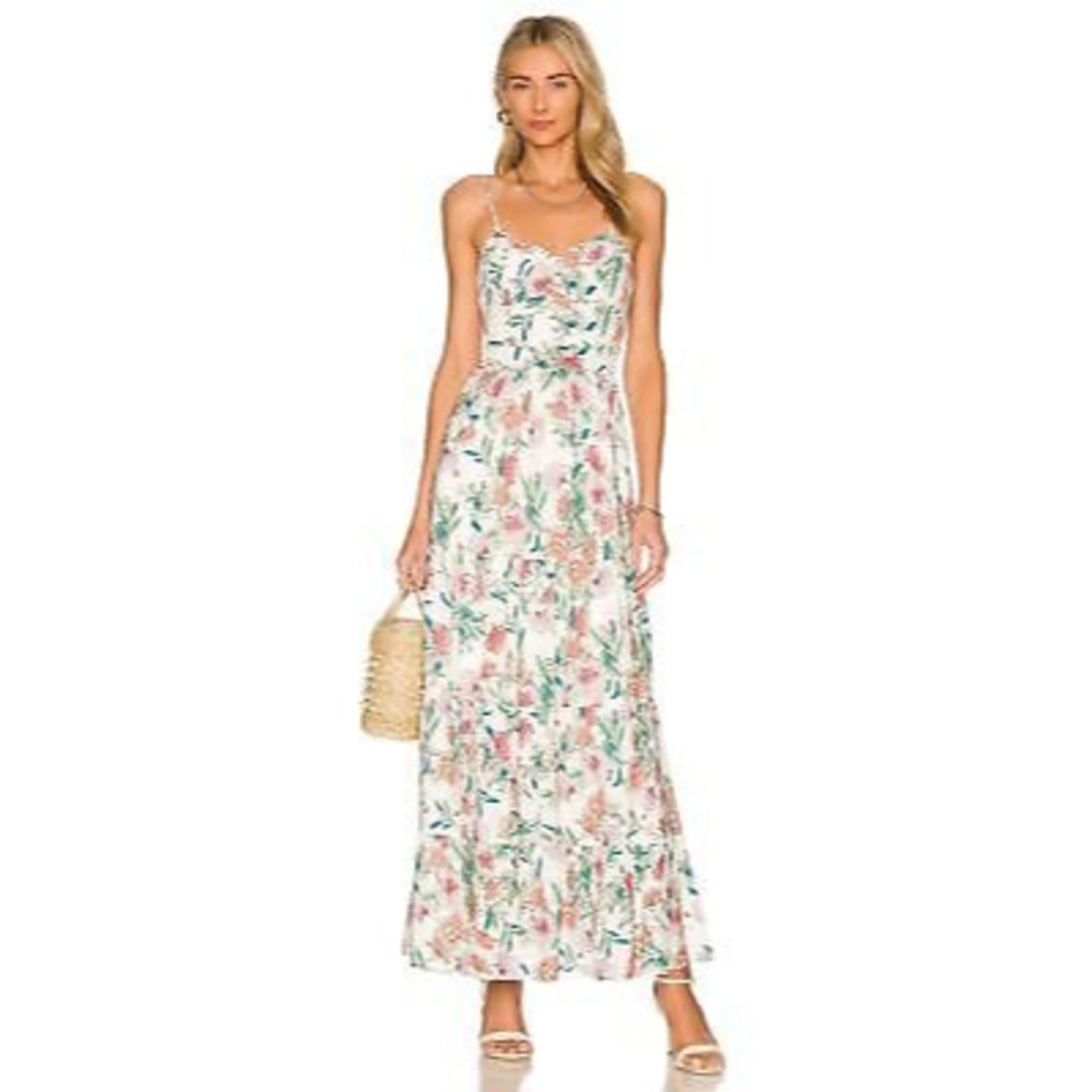 NEW Yumi Kim Hillary Dress in Best Wishes Ivory Revolve Sundress Maxi